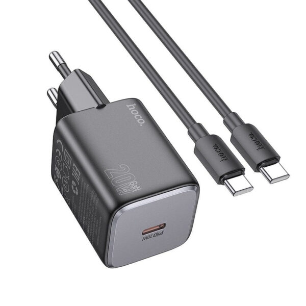 20240521121450 hoco fortistis me thyra usb c kai kalodio usb c usb c 20w power delivery leykos n40