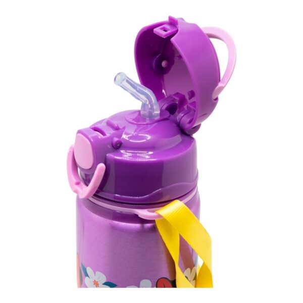 aluminium pop up bottle with strap 730 ml minnie sunshine (4)