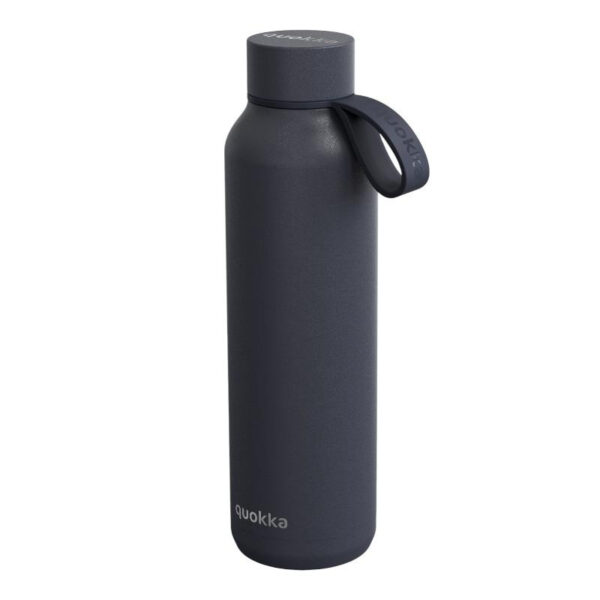 eng pl Quokka Solid With Strap 630 ml stainless steel thermal bottle with strap Slate 22465 1