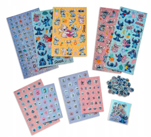 STITCH ZESTAW NAKLEJEK NAKLEJKI ZESTAW 500 NAKLEJEK ARKUSZE STICH DISNEY Marka Undercover