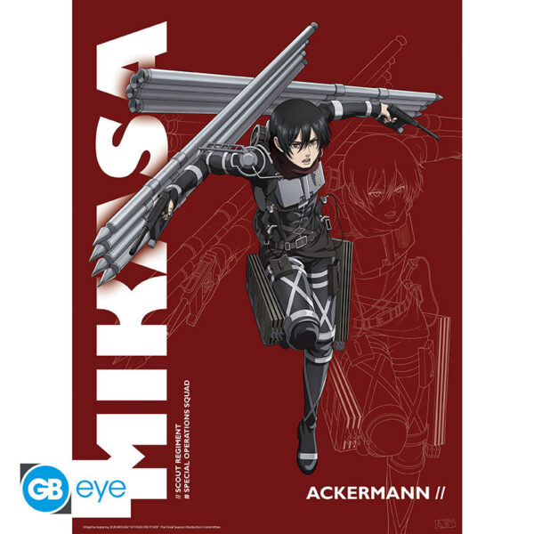 attack on titan set 2 posters chibi 52x38 set 1 x4 (2)
