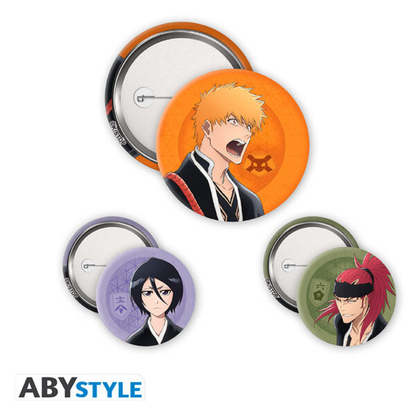bleach tybw badge pack ichigo rukia renji x4