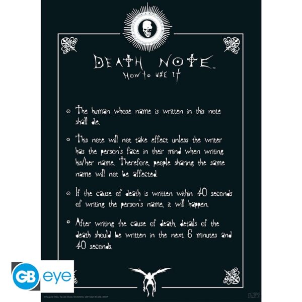 death note set 2 posters chibi 52x38 light death note x4 (1)