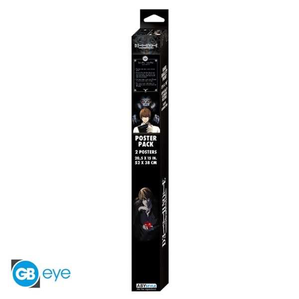 death note set 2 posters chibi 52x38 light death note x4 (3)