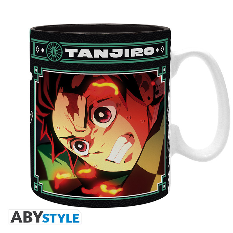 demon slayer mug 460 ml tanjiro black green s2 subli boxx2
