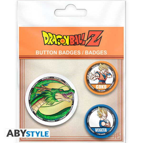 dragon ball badge pack dbz goku vegeta shenron x4 (1)