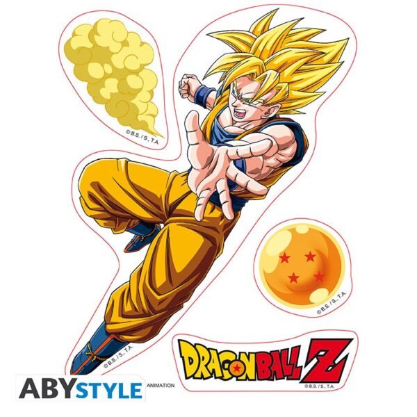 dragon ball stickers 16x11cm 2 sheets dbz goku vegeta x5 (2)