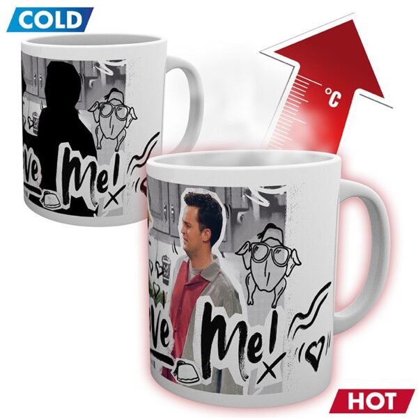 friends mug heat change 320 ml you love me x2