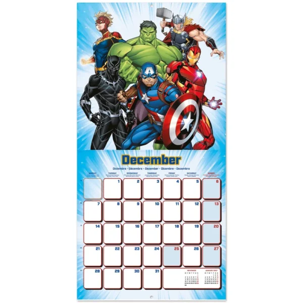 grupo marvel avengers kalender 2026 67375429353817