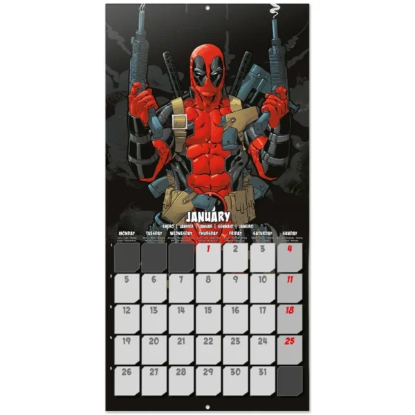 grupo marvel deadpool kalender 2026 67375456485721