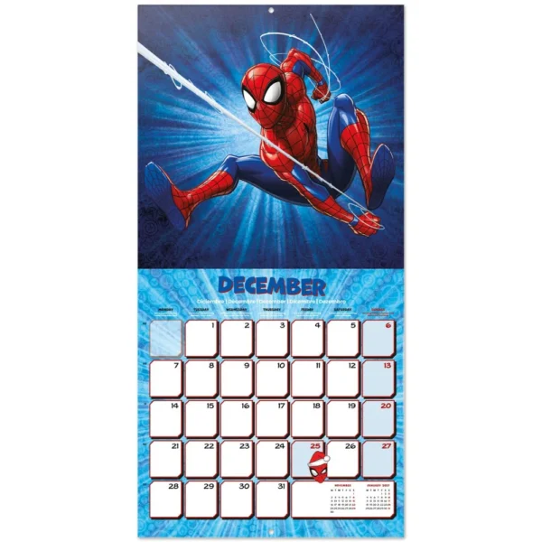 grupo marvel spiderman kalender 2026 67375355855193