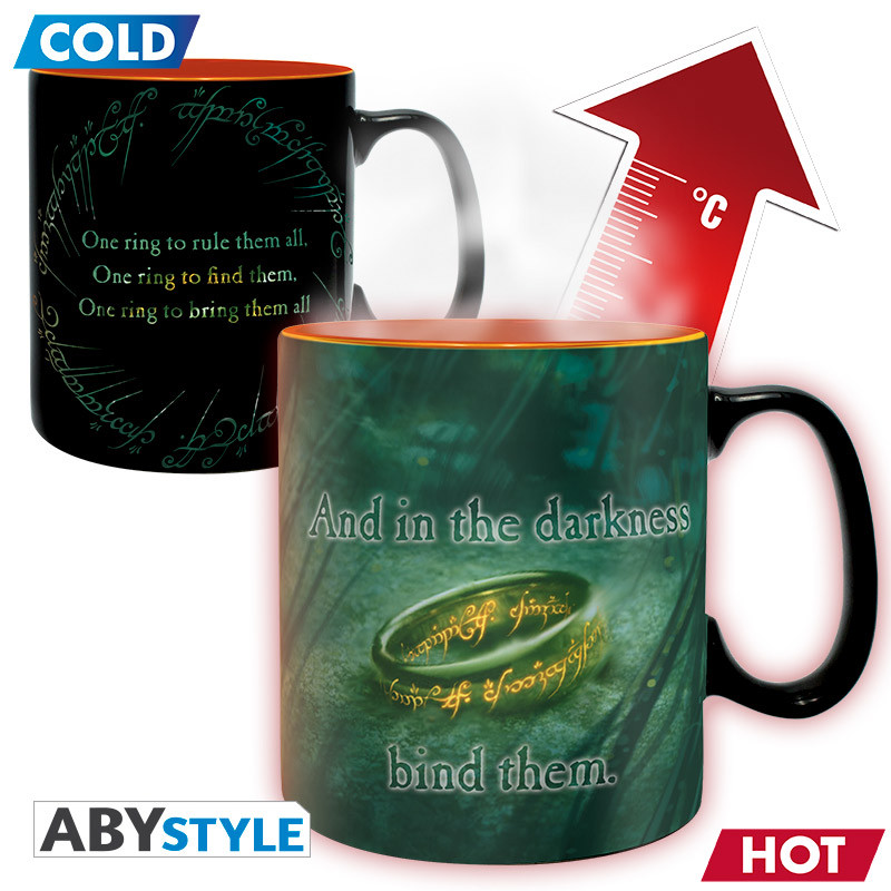 lord of the rings mug heat change 460 ml sauron cardboard x2 v2