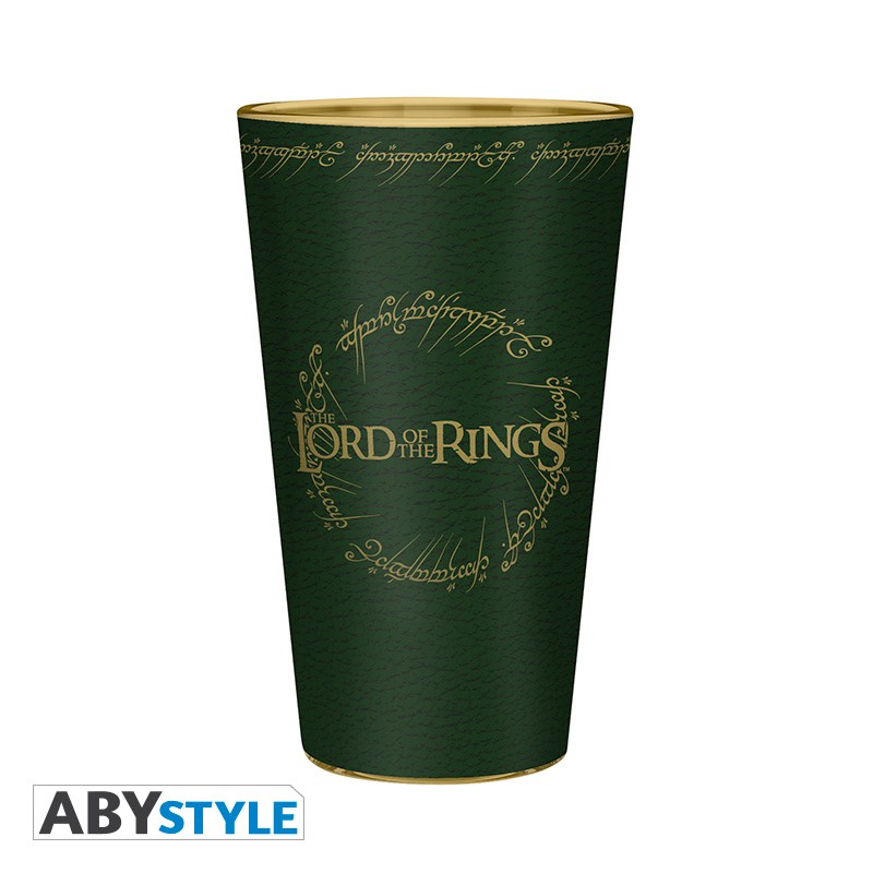 lord of the rings premium large glass 400ml prancing pony x2