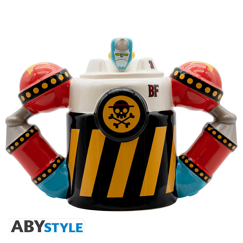 one piece mug 3d iron pirate franky shogun x2