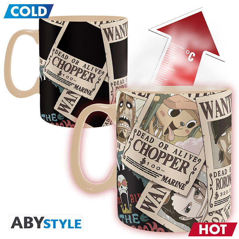 one piece mug heat change 460 ml wanted cardboard box x2