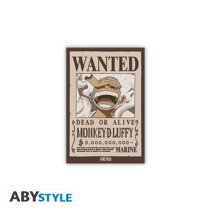 one piece standard magnet wanted luffy x4
