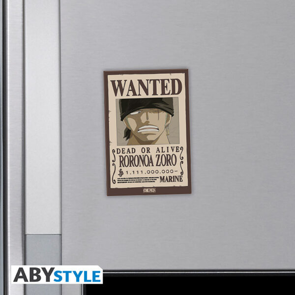 one piece standard magnet wanted zoro x4 (2)
