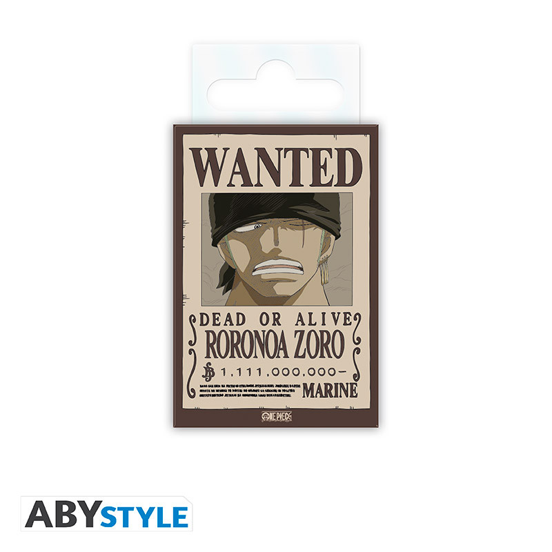 one piece standard magnet wanted zoro x4