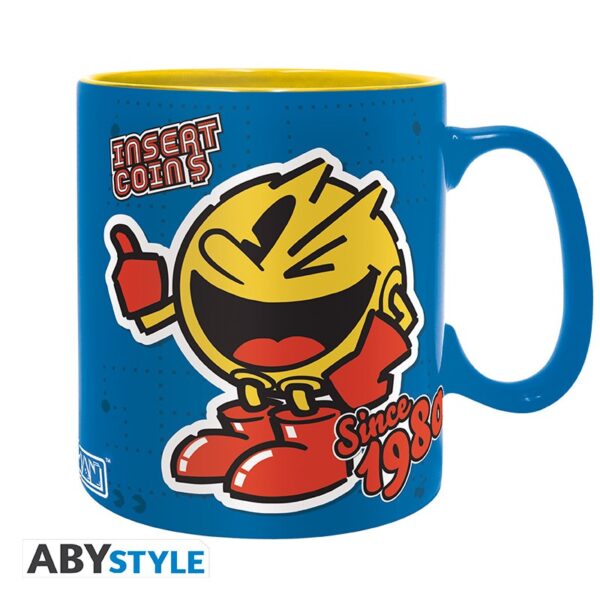 pac man mug 460 ml retro with box x2