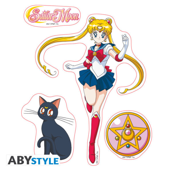 sailor moon stickers 16x11cm 2 sheets sailor moon x5 (1)