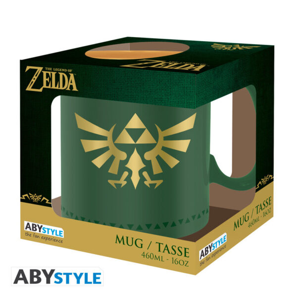 the legend of zelda mug 460 ml hyrule insignia x2 carton (3)