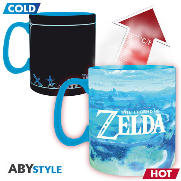the legend ofzelda mug heat change 460ml breath the wild x2 (1)