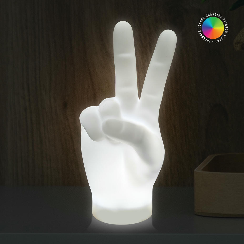 18683 Peace Sign Hand Light 1