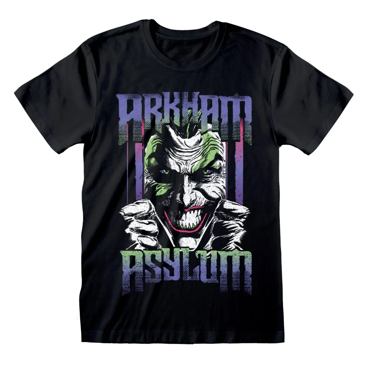 BAT09313TSB DcComicsBatman ArkhamAsylum BlackUnisexTee
