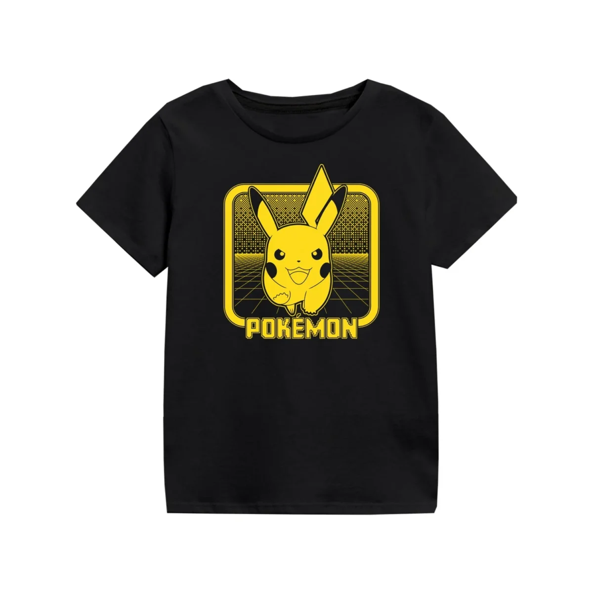 POK05768TKB Pokemon PikachuRetroArcade KidsBlackTee fd5d4ab7 d994 4911 8c21 4611f8d0b04b