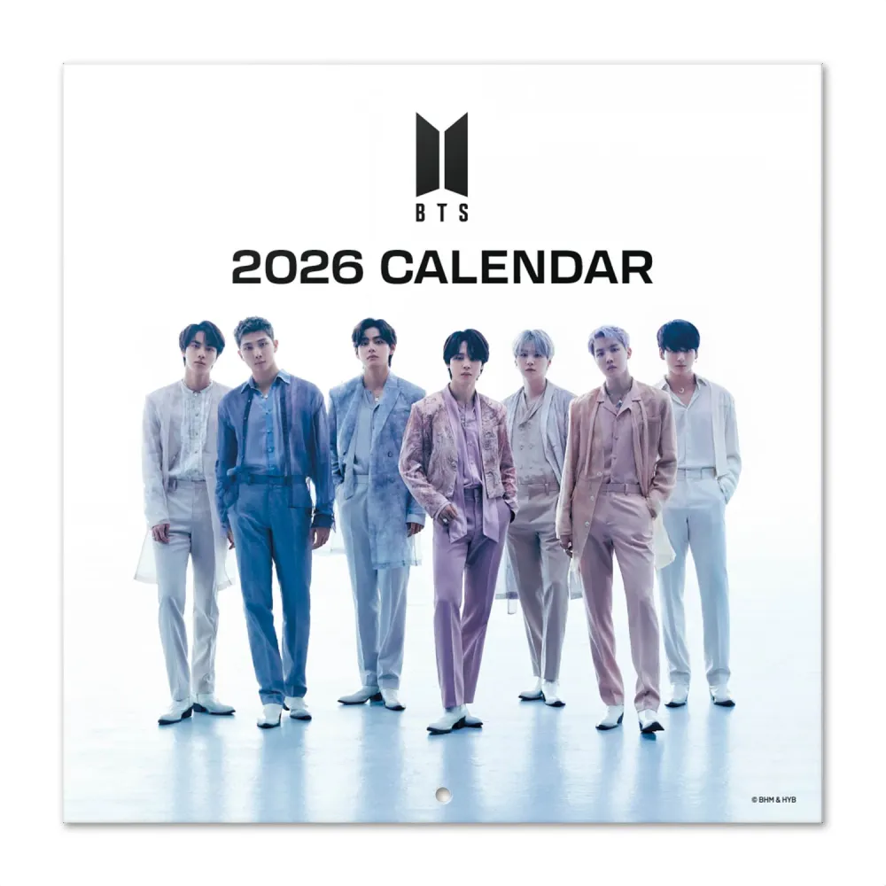 bts 2026 30x30 calendar