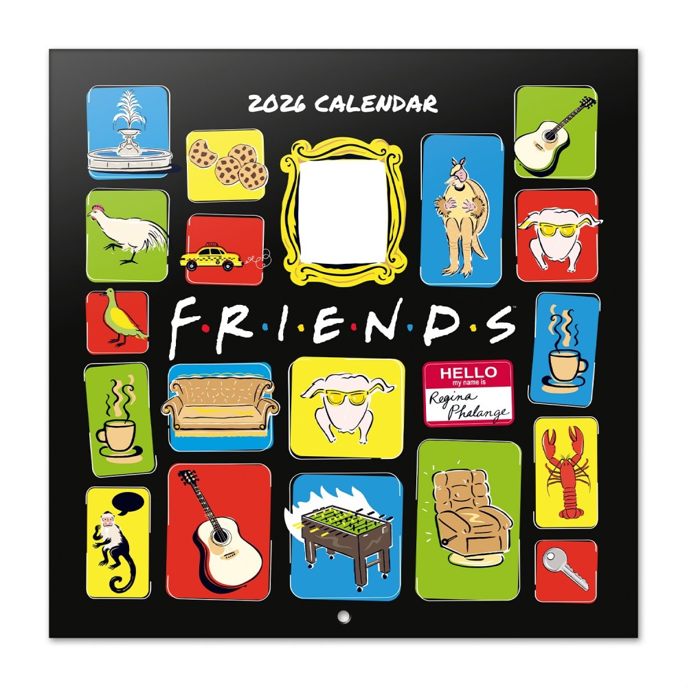 friends 2026 30x30 calendar