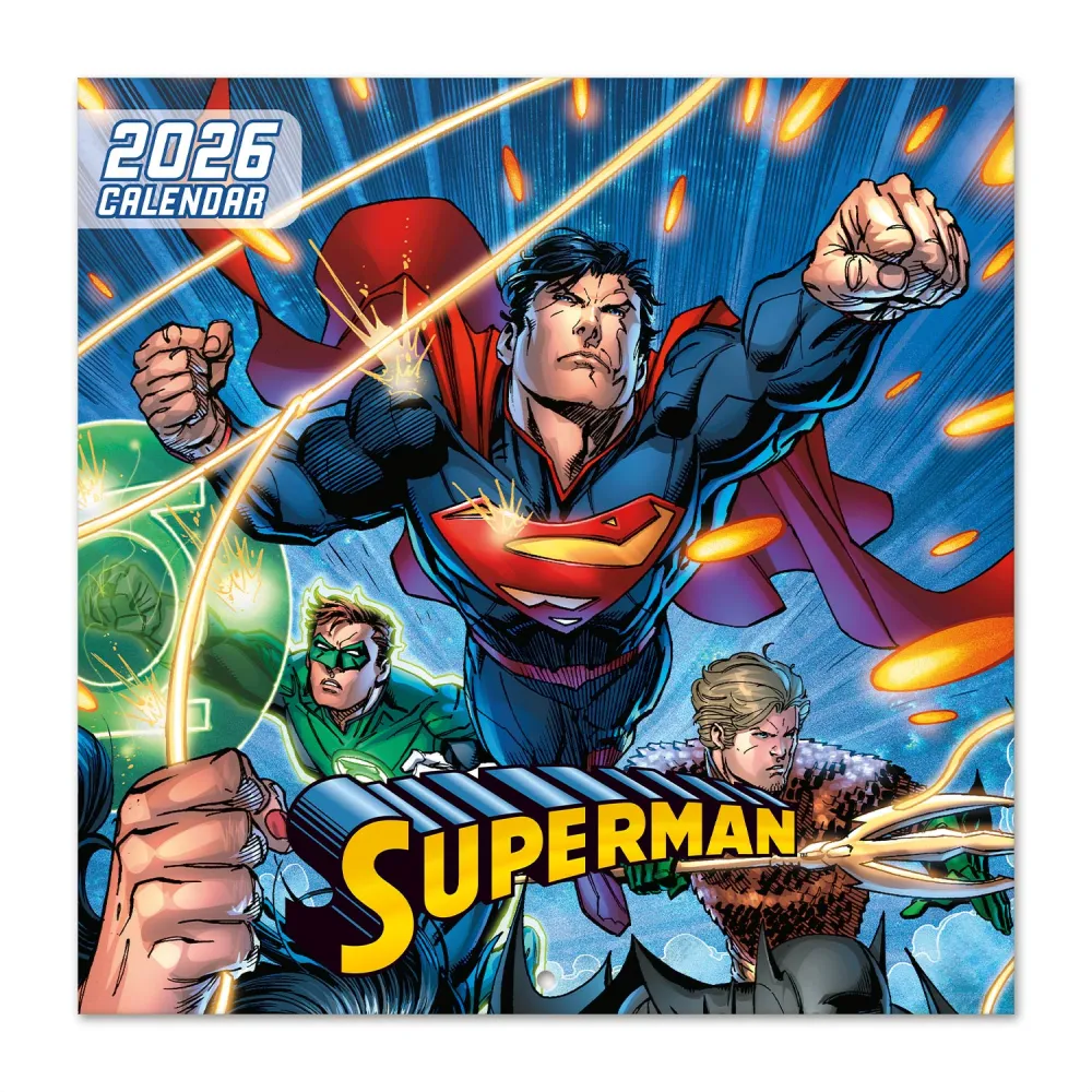 superman 2026 30x30 calendar