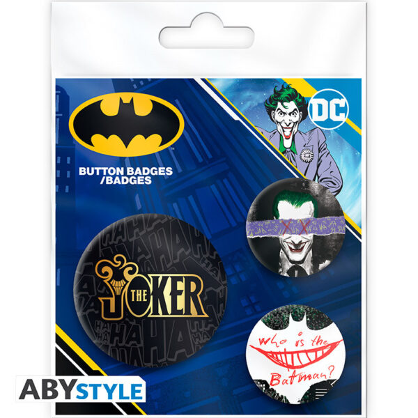 dc comics badge pack the joker x4 (1)