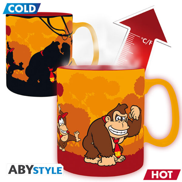 donkey kong mug heat change 460 ml donkey kong cardboard x2