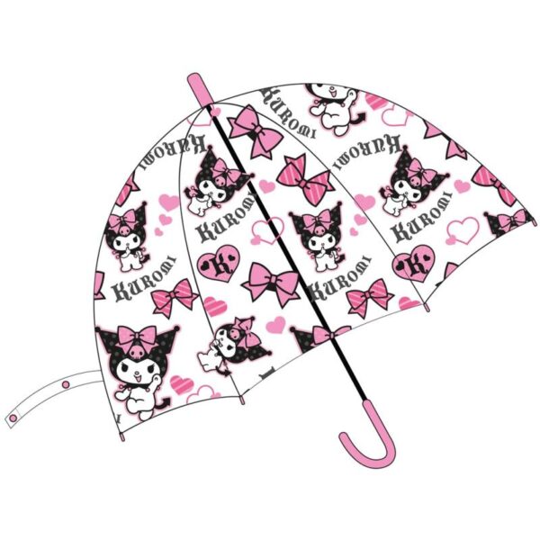 paraguas seta auto transparente ni kuromi 48 cm