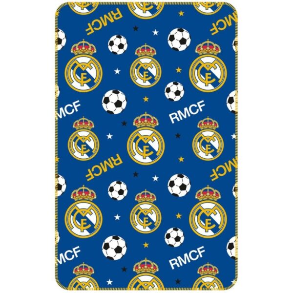 plaid real madrid bleu 150 x 95 cm