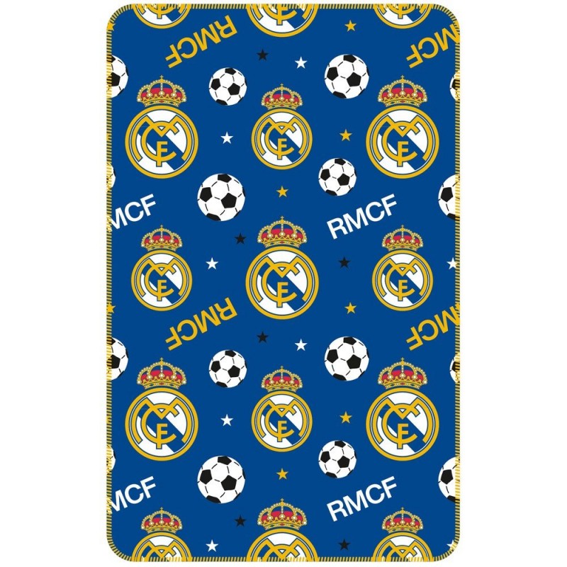 plaid real madrid bleu 150 x 95 cm
