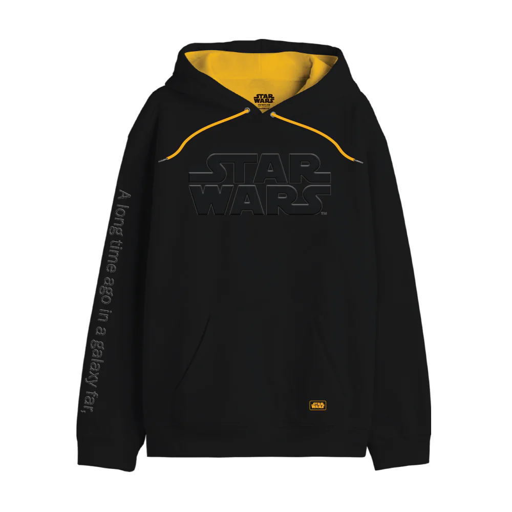sweat star wars noir hoodie officiel logo classique sweat shirt 8464872