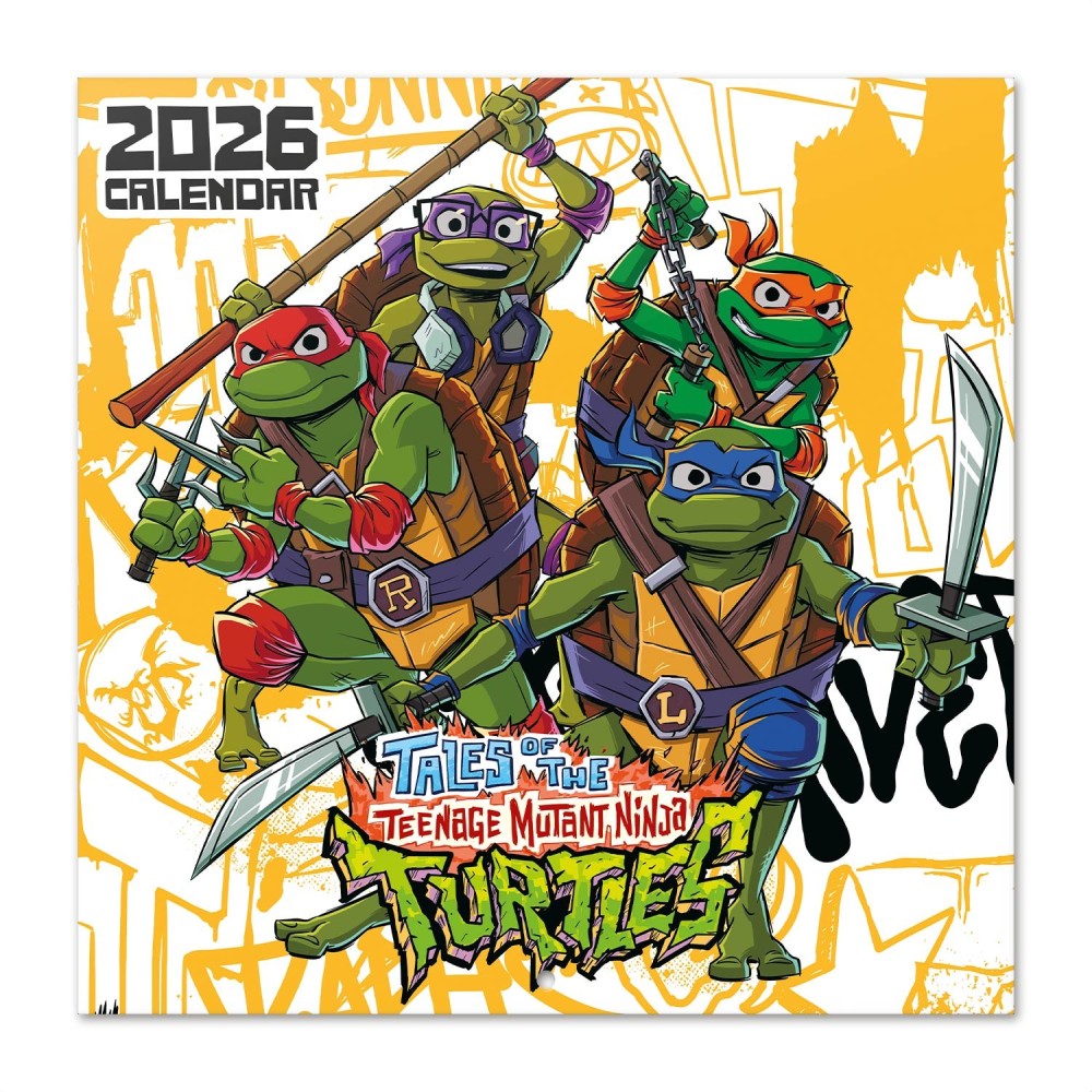 teenage mutant ninja turtles 2026 30x30 calendar