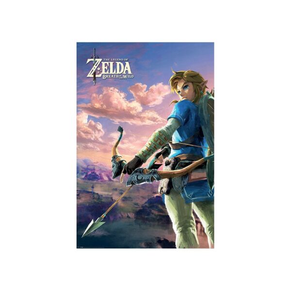 the legend of zelda breath of the wild hyrule scene poster