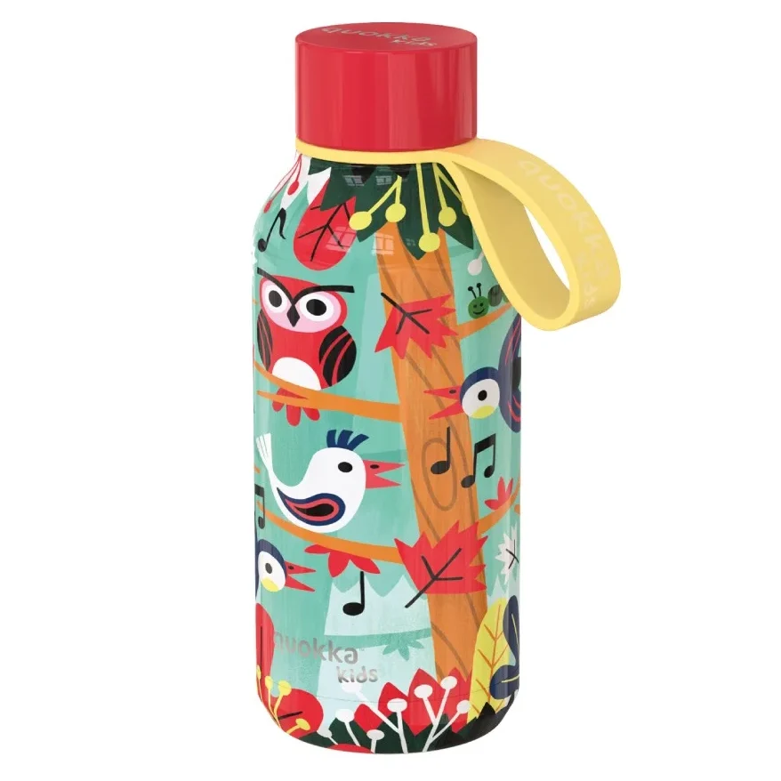 Quokka Birds Παιδικό Παγούρι Θερμός Ανοξείδωτο με Βιδωτό Καπάκι 330ml 2