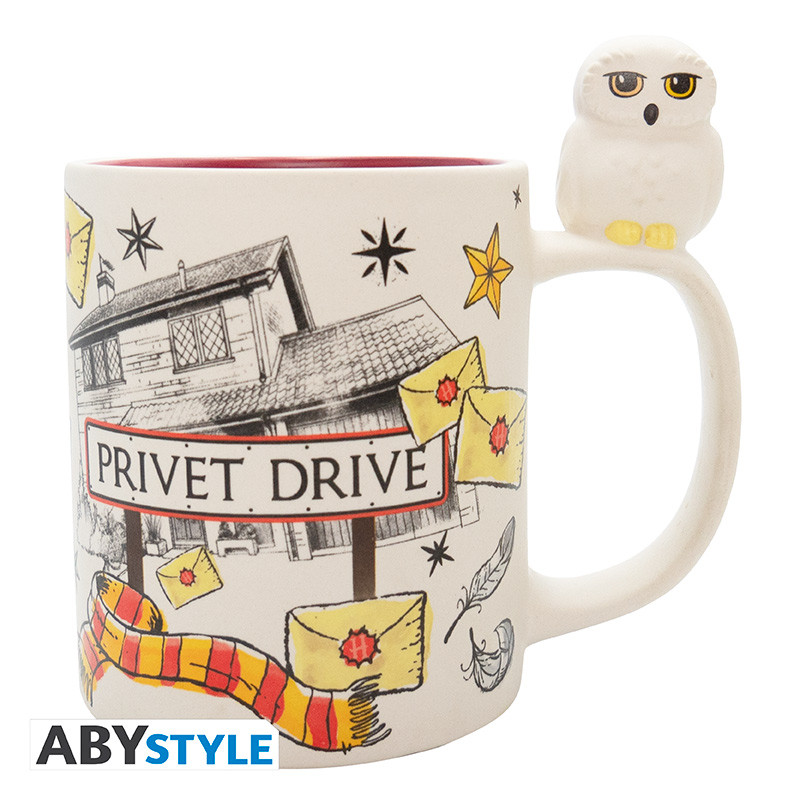 harry potter mug 3d handle hedwig privet drive