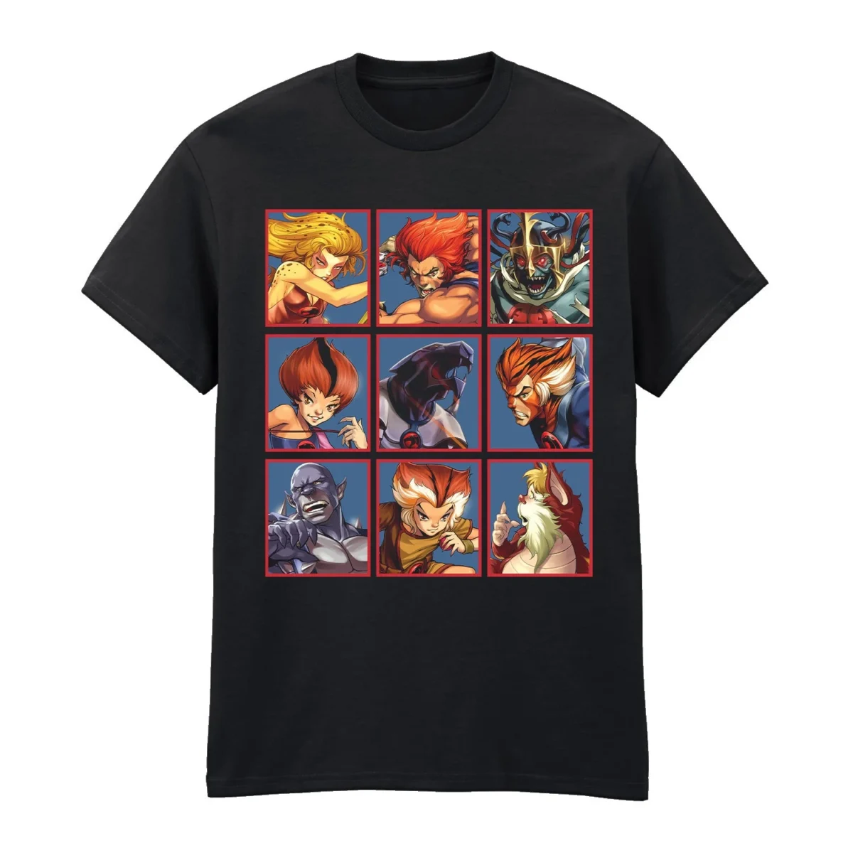 TDC10355TSB Thundercats TCSquares BlackUnisexTee